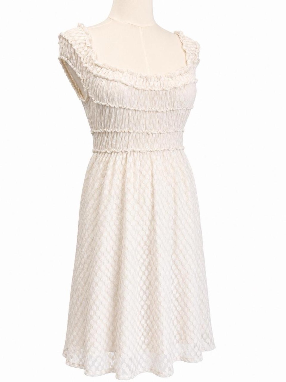 Max Studio White Lace Babydoll Dress XS Coquette - Picture 3 of 6